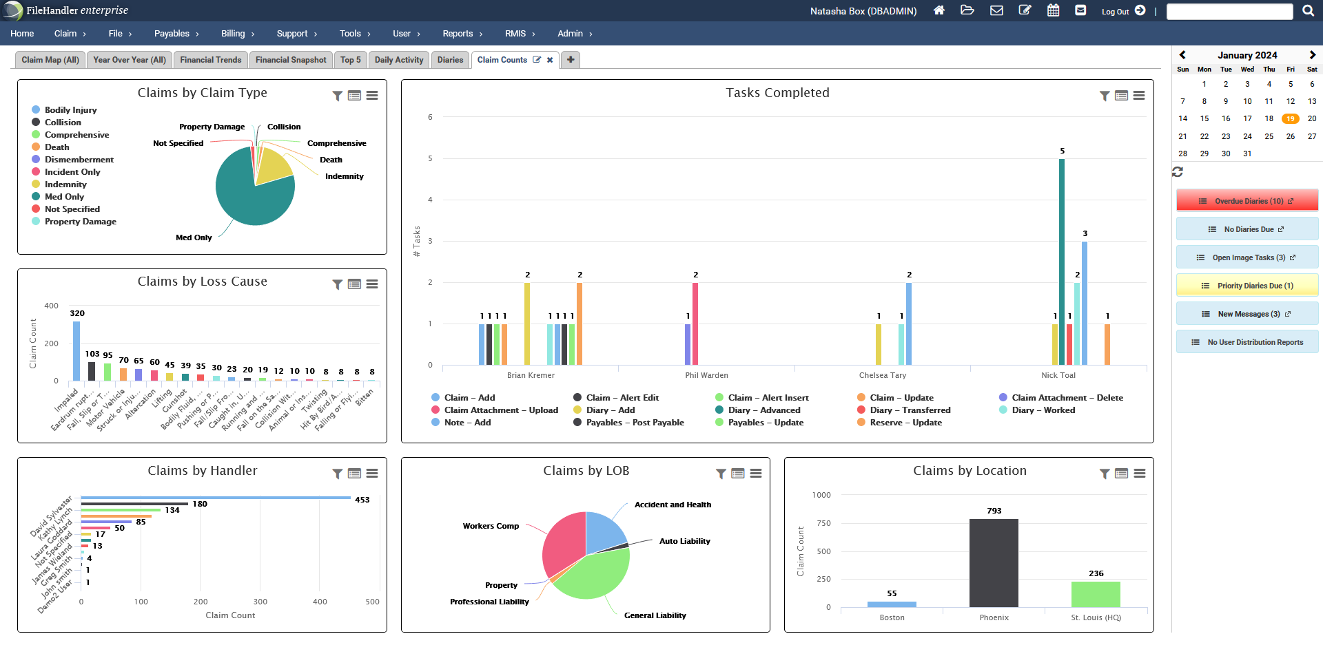 screenshot of FileHandler Enterprise